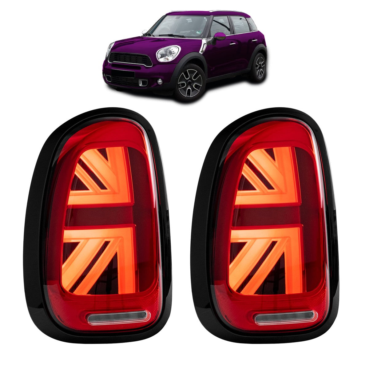 LED Rote Union Jack Rücklichter passend für MINI Countryman R60 2010-2016