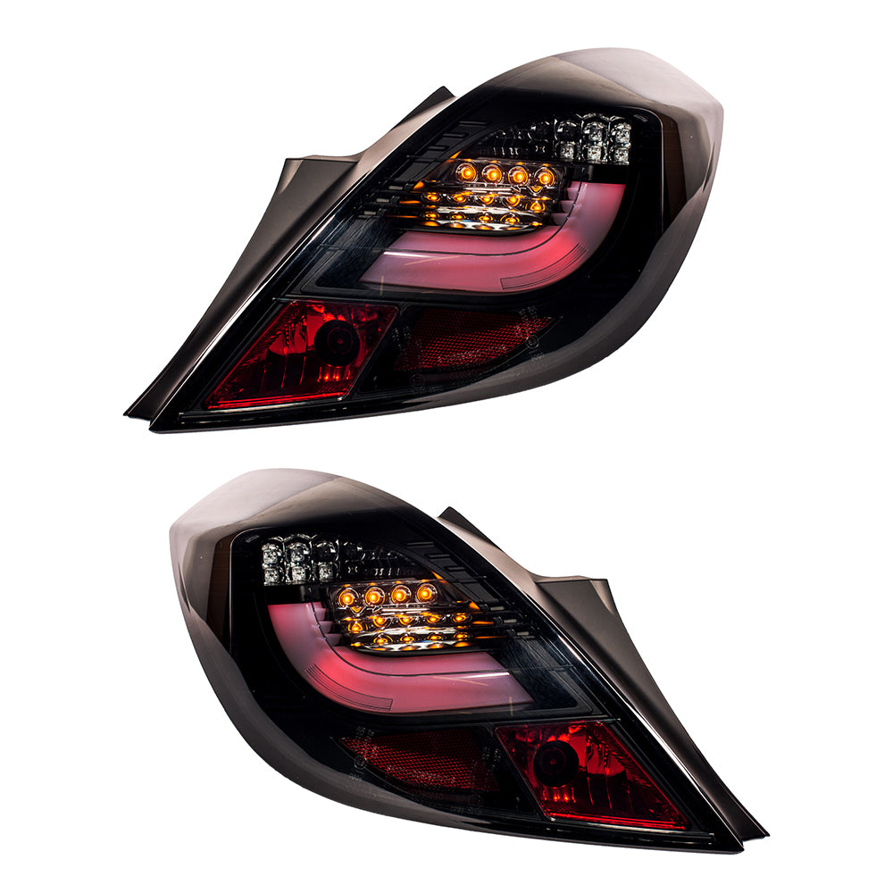 Heckleuchten LED Schwarz Smoke passend für OPEL CORSA D (S07) 2006-2014