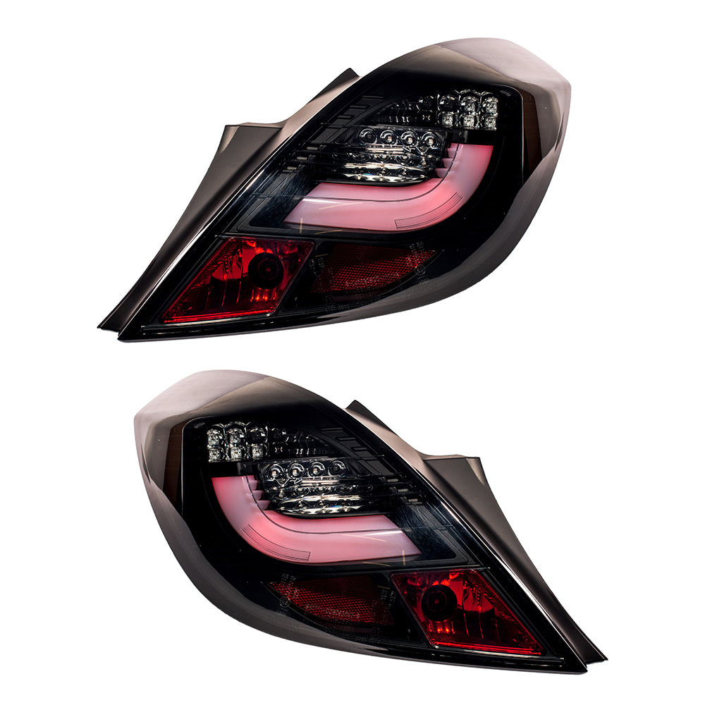 Heckleuchten LED Schwarz Smoke passend für OPEL CORSA D (S07) 2006-2014