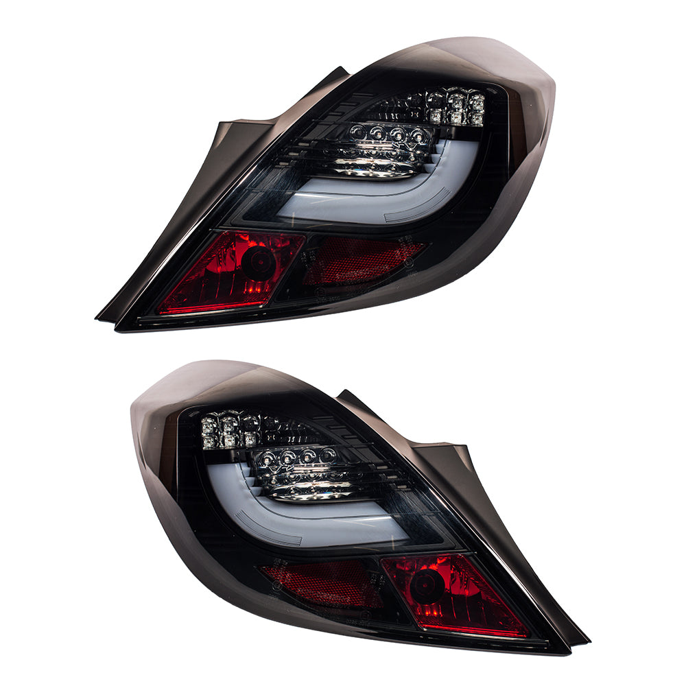 Heckleuchten LED Schwarz Smoke passend für OPEL CORSA D (S07) 2006-2014