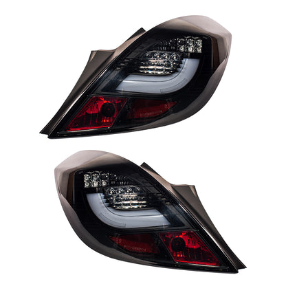 Heckleuchten LED Schwarz Smoke passend für OPEL CORSA D (S07) 2006-2014