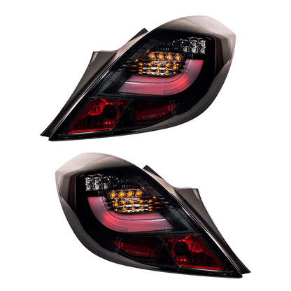 Heckleuchten LED Schwarz Smoke passend für OPEL CORSA D (S07) 2006-2014
