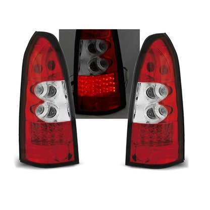 Rücklichter passend für Opel Astra G 09.97-02.04 Kombi Rot Weiß LED