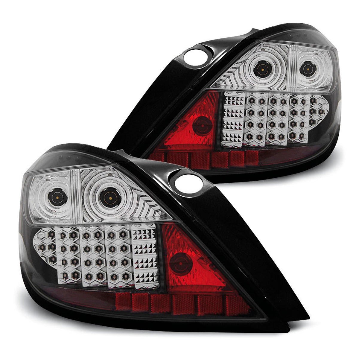 Rücklichter passend für Opel Astra H 03.04-09 5D Schwarz LED