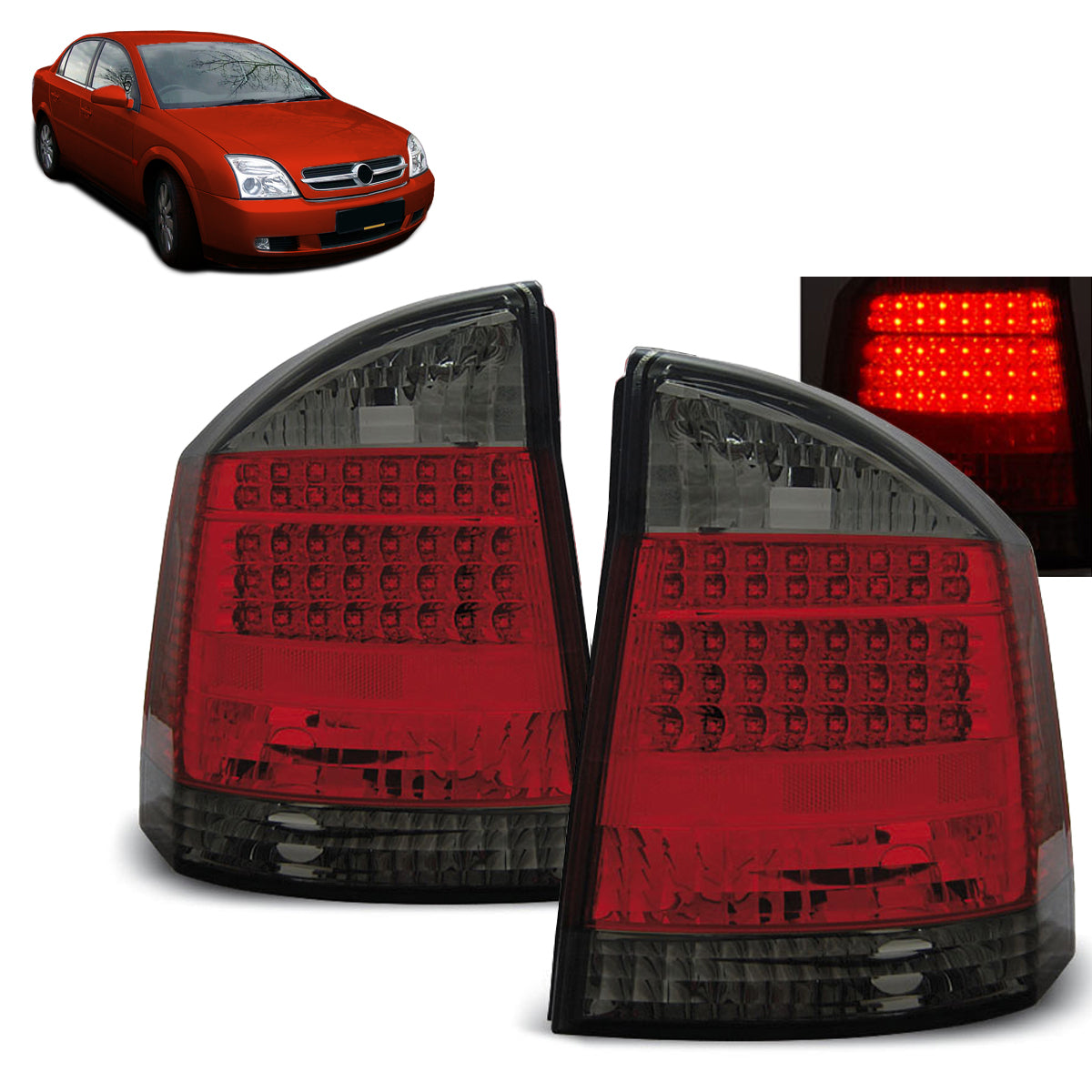 Rücklichter passend für Opel Vectra C Sedan HB 04.02-08 R-S LED