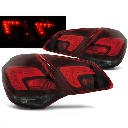 Rücklichter passend für Opel Astra J 10-15 Hatchback Rot Smoke LED