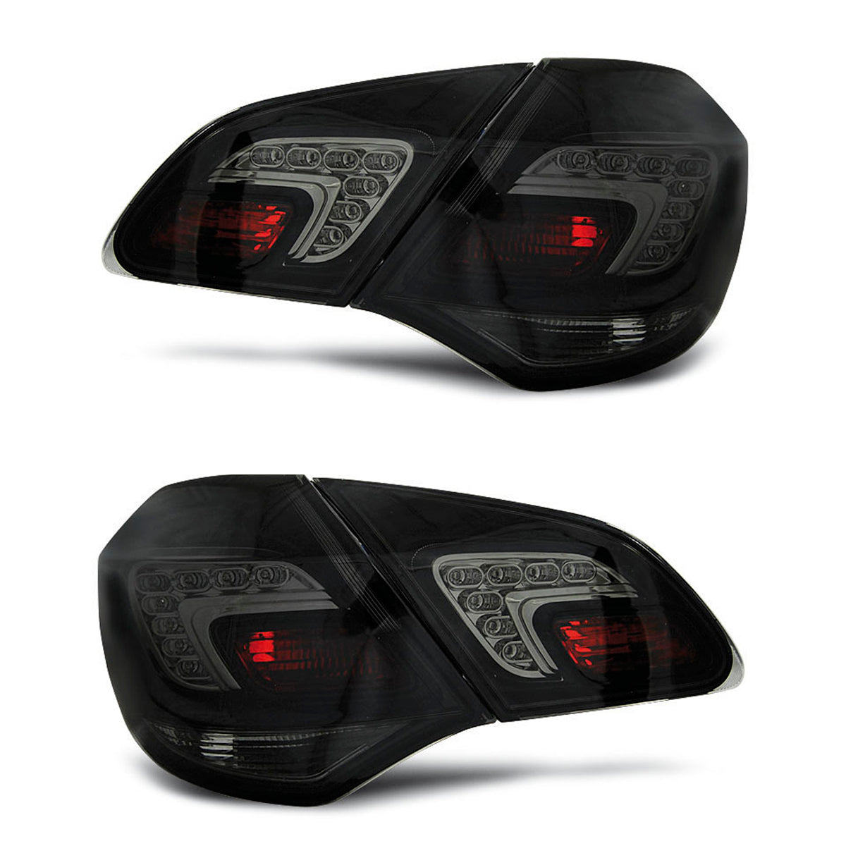 Rücklichter passend für Opel Astra J 10-15 Hatchback Smoke LED