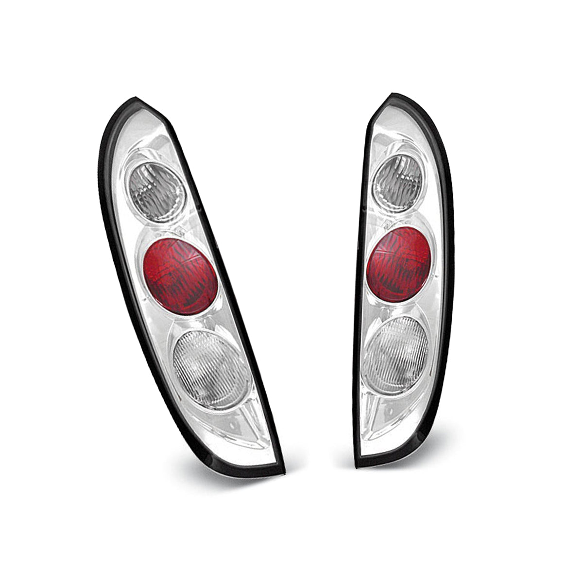 Rücklichter passend für Opel Corsa C 11.00-09.06 Chrom