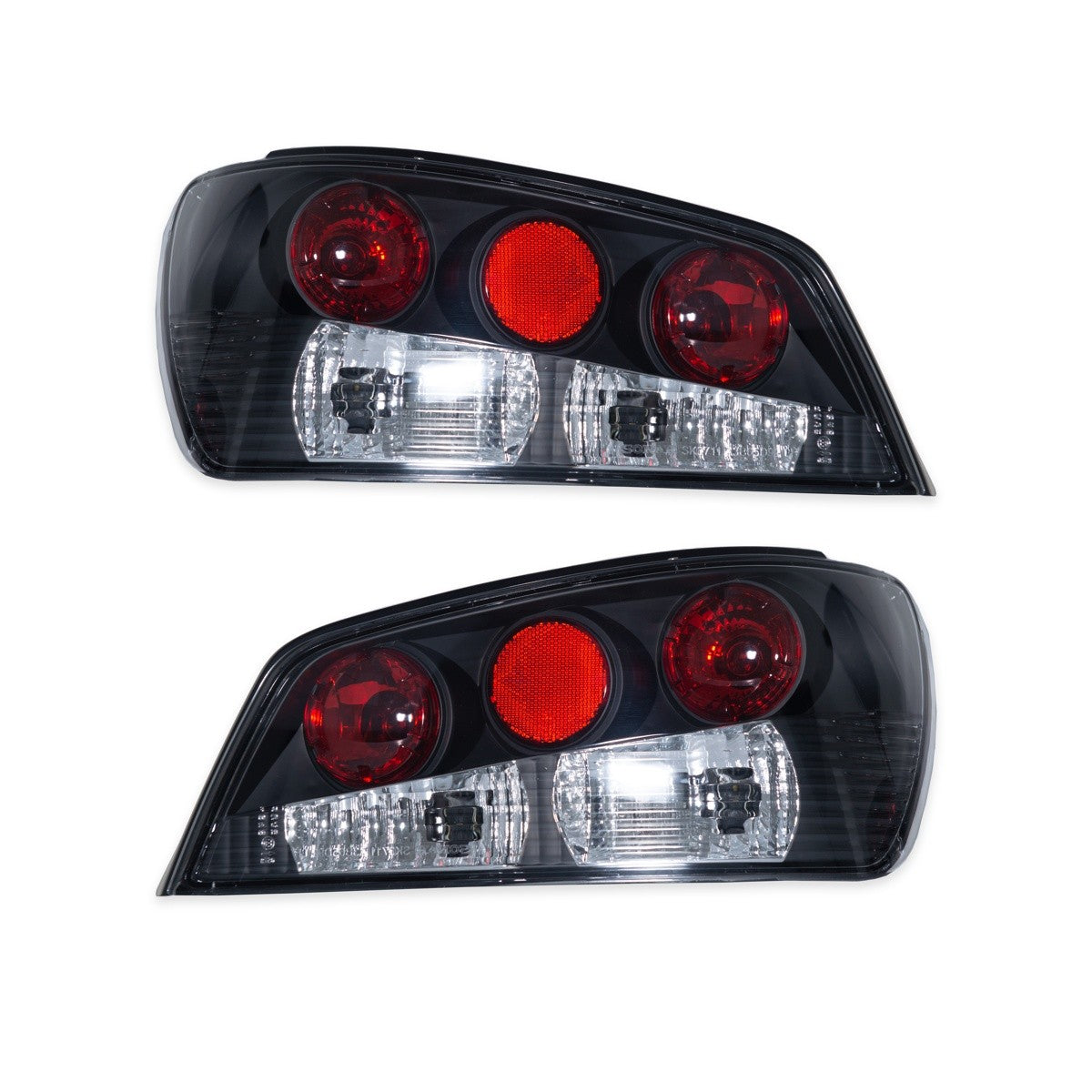 Schwarze Kristall Rücklichter passend für Peugeot 306 Hatchback 1997-2000