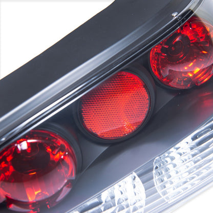 Schwarze Kristall Rücklichter passend für Peugeot 306 Hatchback 1997-2000