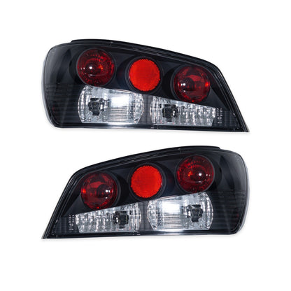 Schwarze Kristall Rücklichter passend für Peugeot 306 Hatchback 1993-1996
