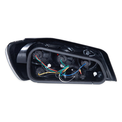 Schwarze Kristall Rücklichter passend für Peugeot 306 Hatchback 1993-1996