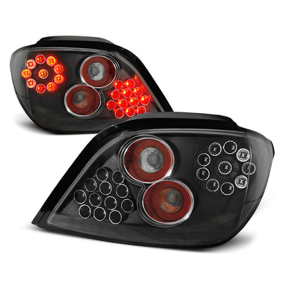 Rücklichter passend für Peugeot 307 04.01-07 Schwarz LED
