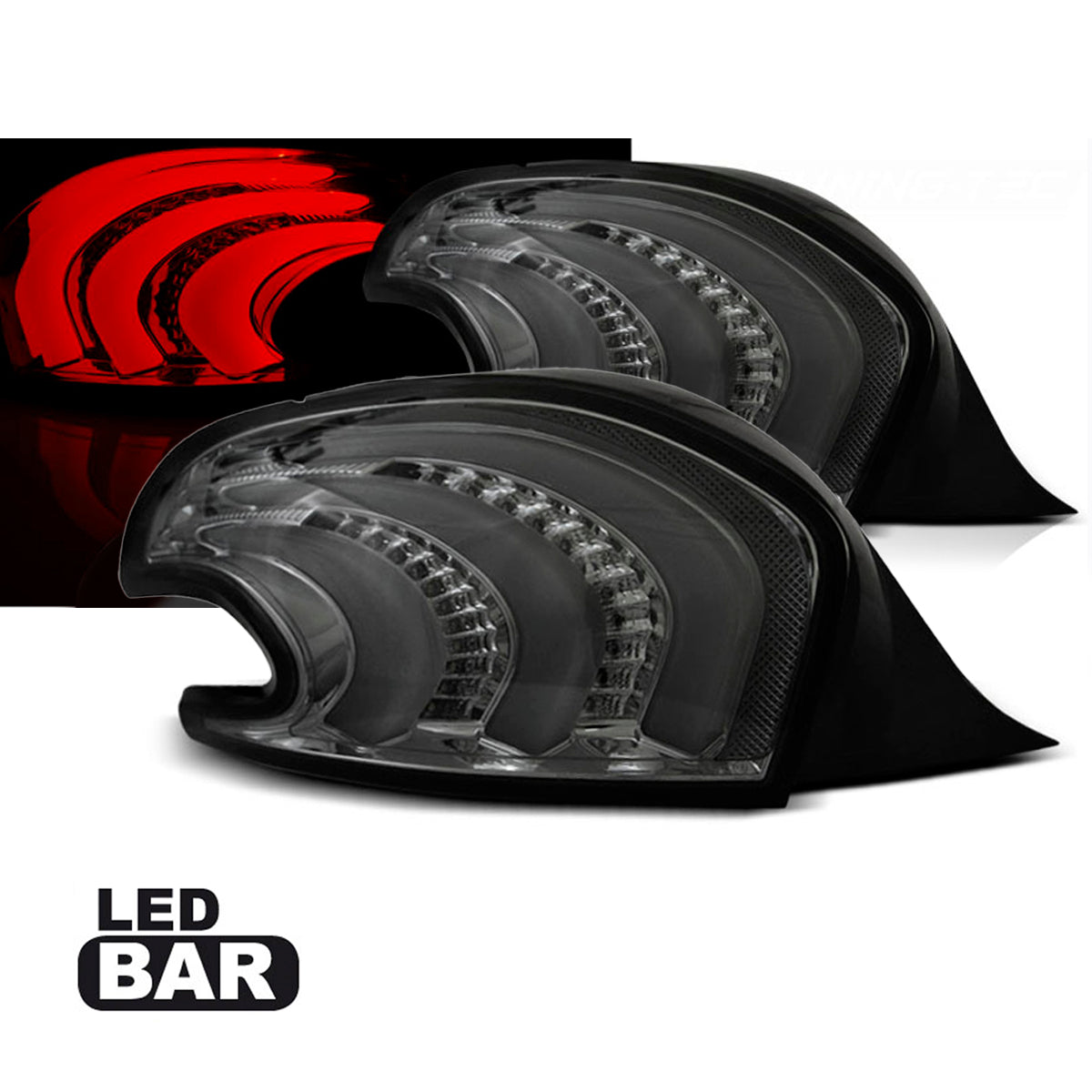 Rücklichter passend für Peugeot 208 4.12-06.15 Rauch LED Leiste