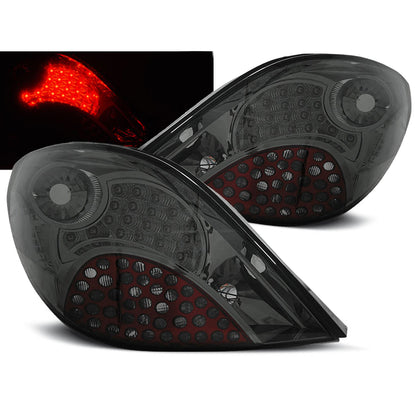 Rücklichter passend für Peugeot 207 3D/5D 05.06-06.09 Rauch LED