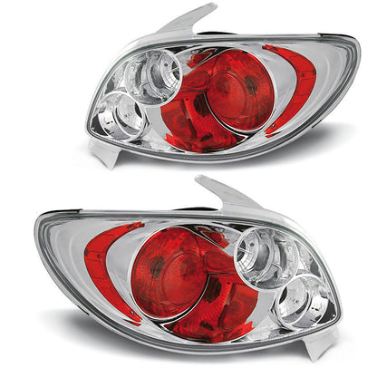 Rücklichter passend für Peugeot 206 10.98- Chrom