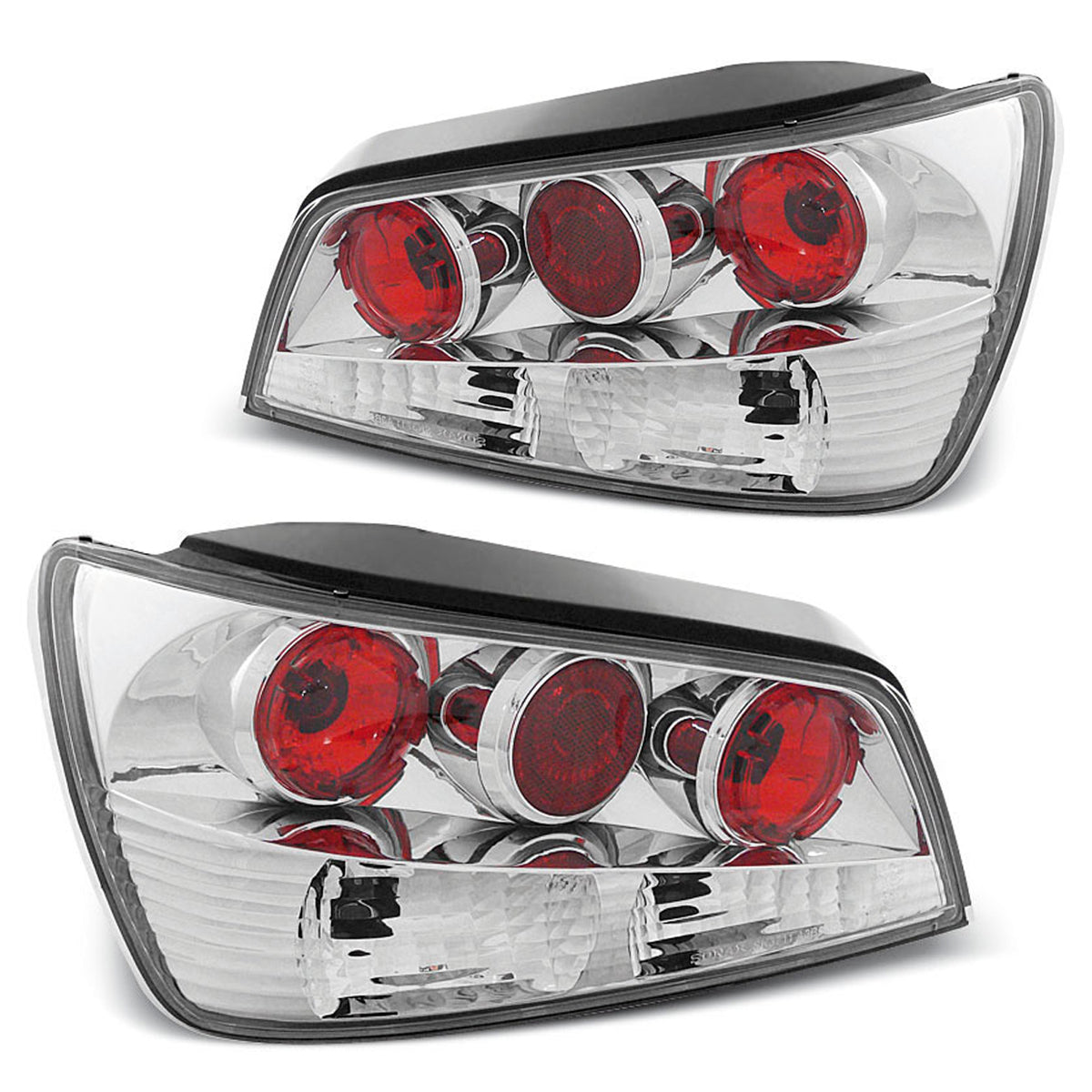 Rücklichter passend für Peugeot 306 05.97-03.01 Chrom