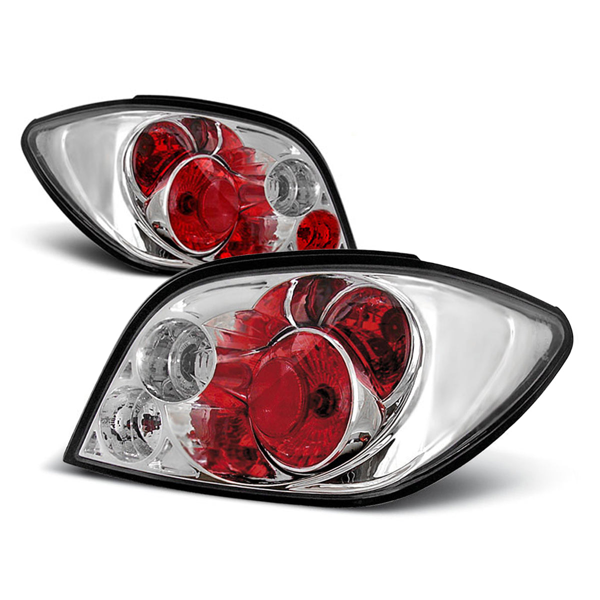 Rücklichter passend für Peugeot 307 04.01-07 Chrom