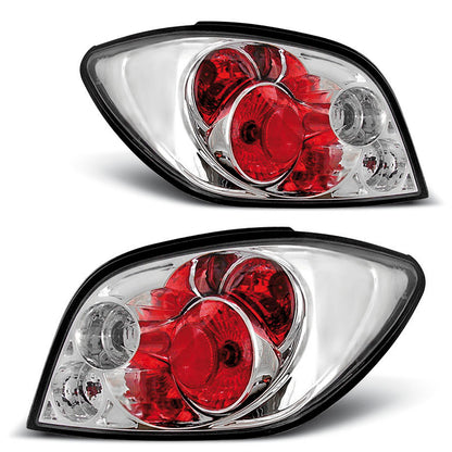 Rücklichter passend für Peugeot 307 04.01-07 Chrom