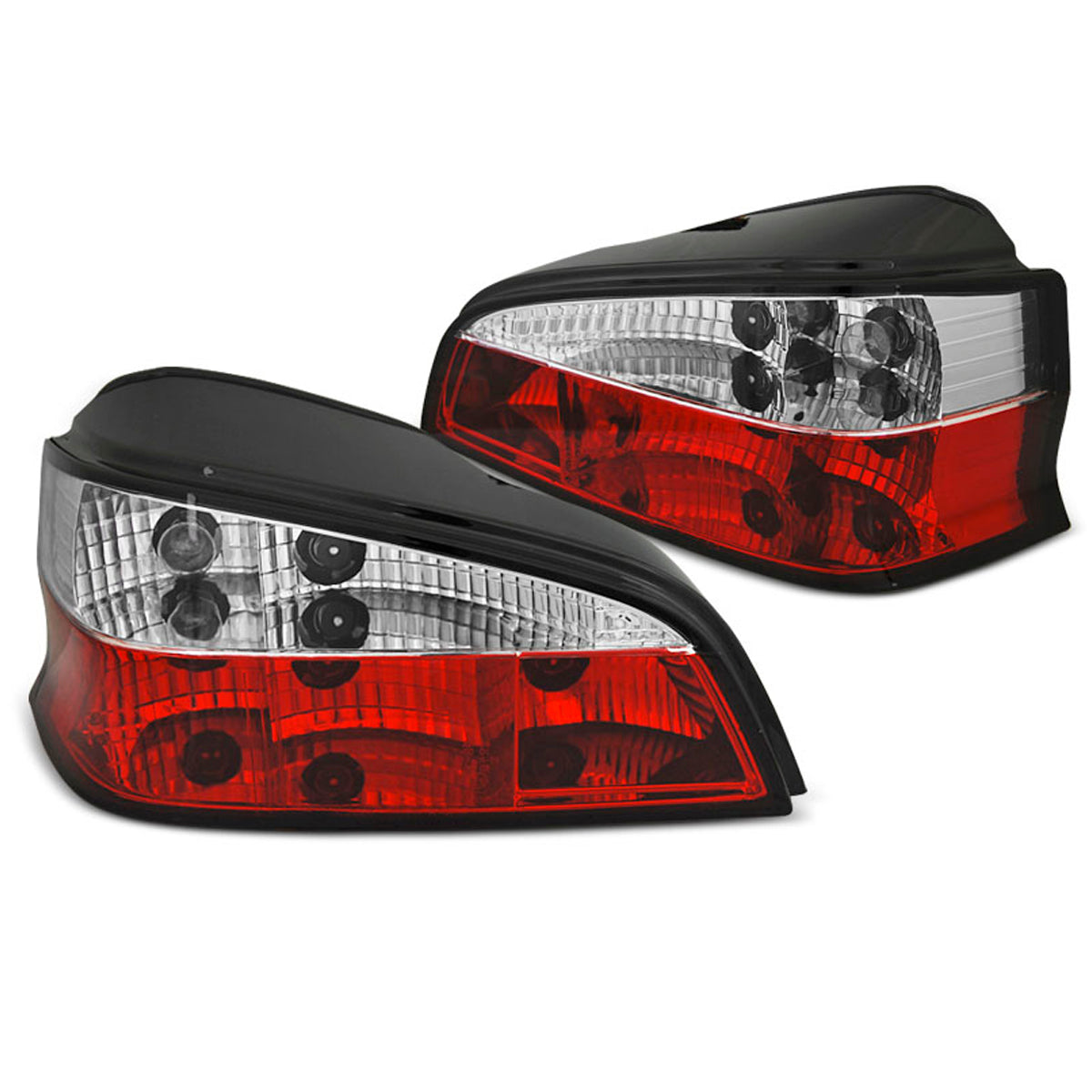 Rücklichter passend für Peugeot 106 96-03 Rot Weiß