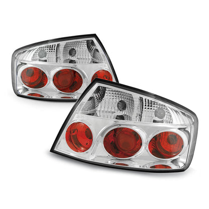 Rücklichter passend für Peugeot 407 05.04- Limousine Chrom