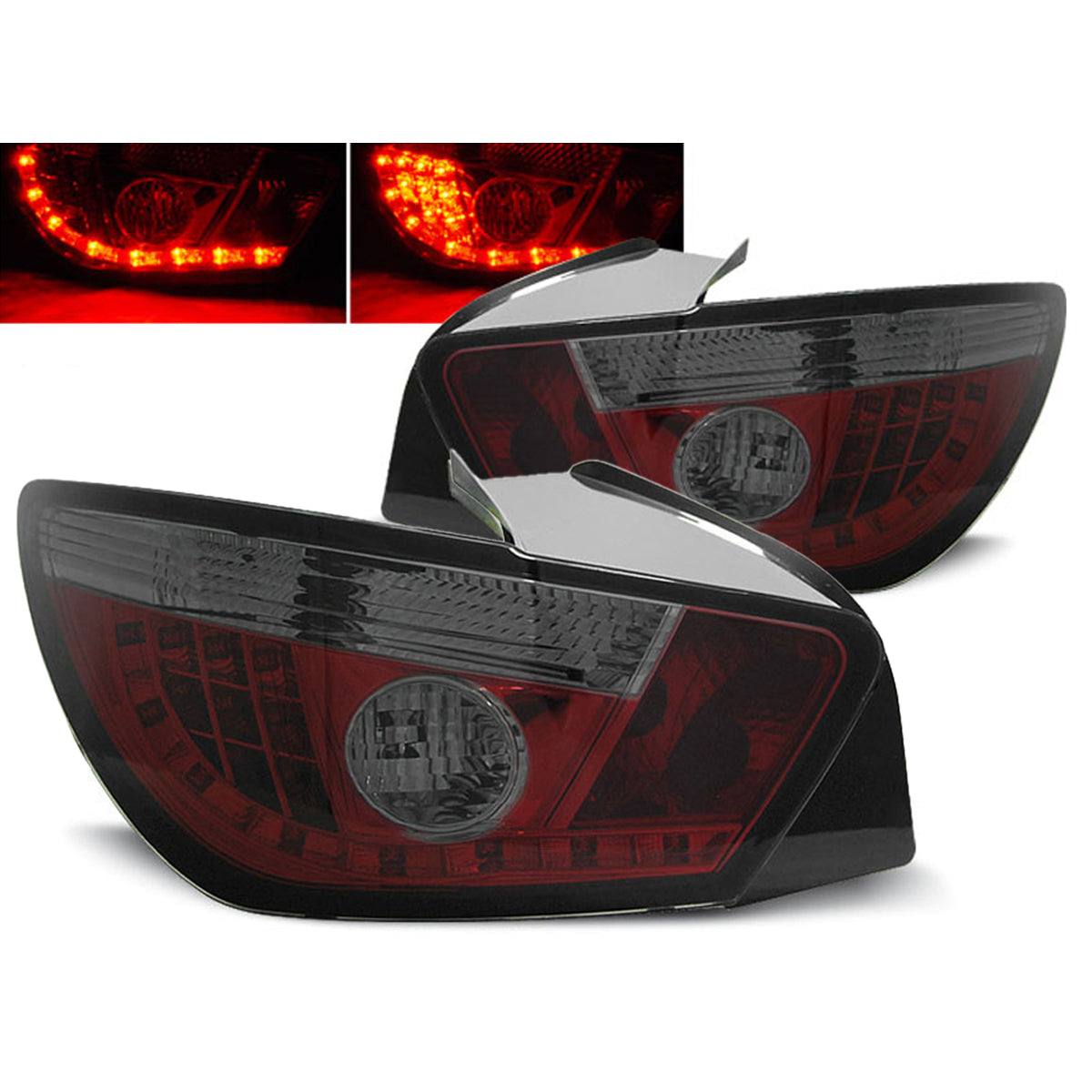 LED Rücklichter Rot Rauch passend für Seat Ibiza 6J 3D 06.08-