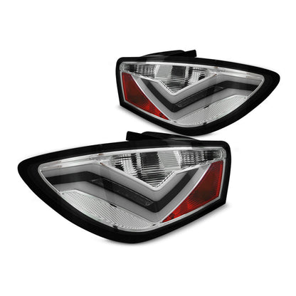 LED Leisten Rücklichter Chrom passend für Seat Ibiza 6J 3D 06.08-12