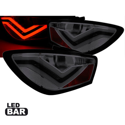LED Leisten Rücklichter Rauch passend für Seat Ibiza 6J 3D 06.08-12