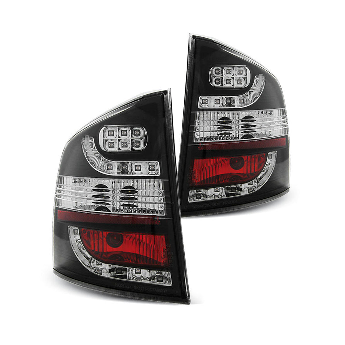 LED Rücklichter Schwarz passend für Skoda Octavia II Kombi 04-12