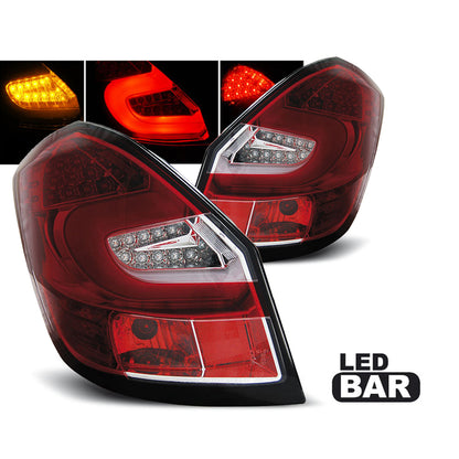 LED BAR Rücklichter Rot Weiß passend für Skoda Fabia II 07-06.14
