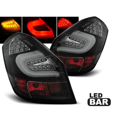 LED BAR Rücklichter Schwarz passend für Skoda Fabia II 07-06.14