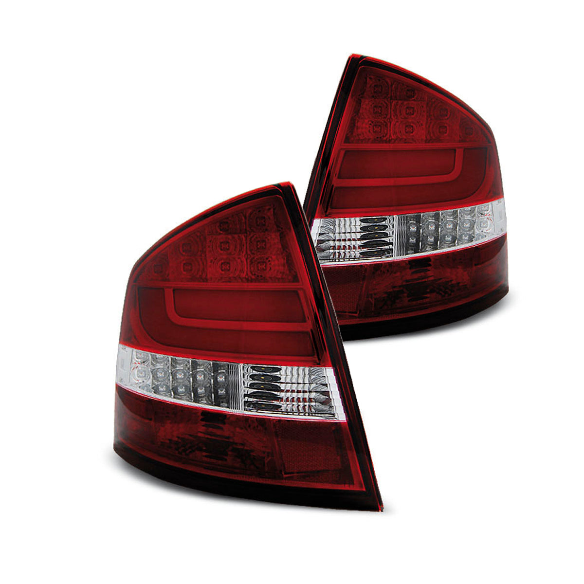 LED BAR Rücklichter Rot Weiß passend für Skoda Octavia II Limousine 04-12