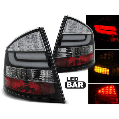 LED BAR Rücklichter Schwarz passend für Skoda Octavia II Limousine 04-12