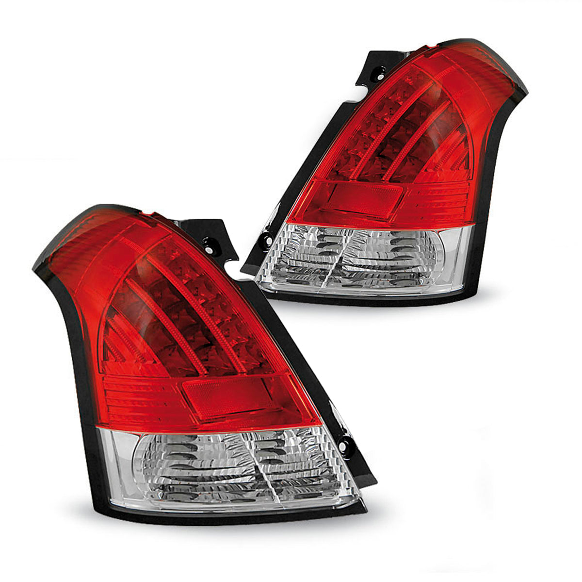 Rücklichter Suzuki Swift 05.05-10 Rot Weiß LED