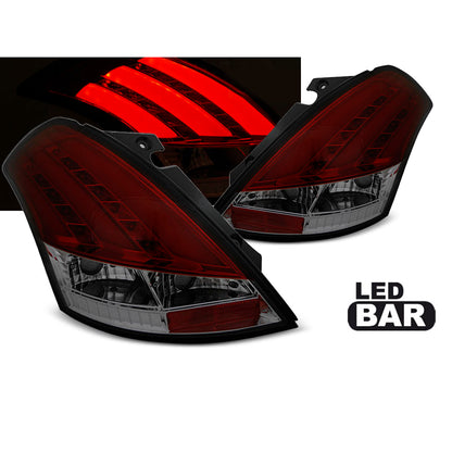 Rücklichter Suzuki Swift V 10-17 Rot Rauch LED Leiste