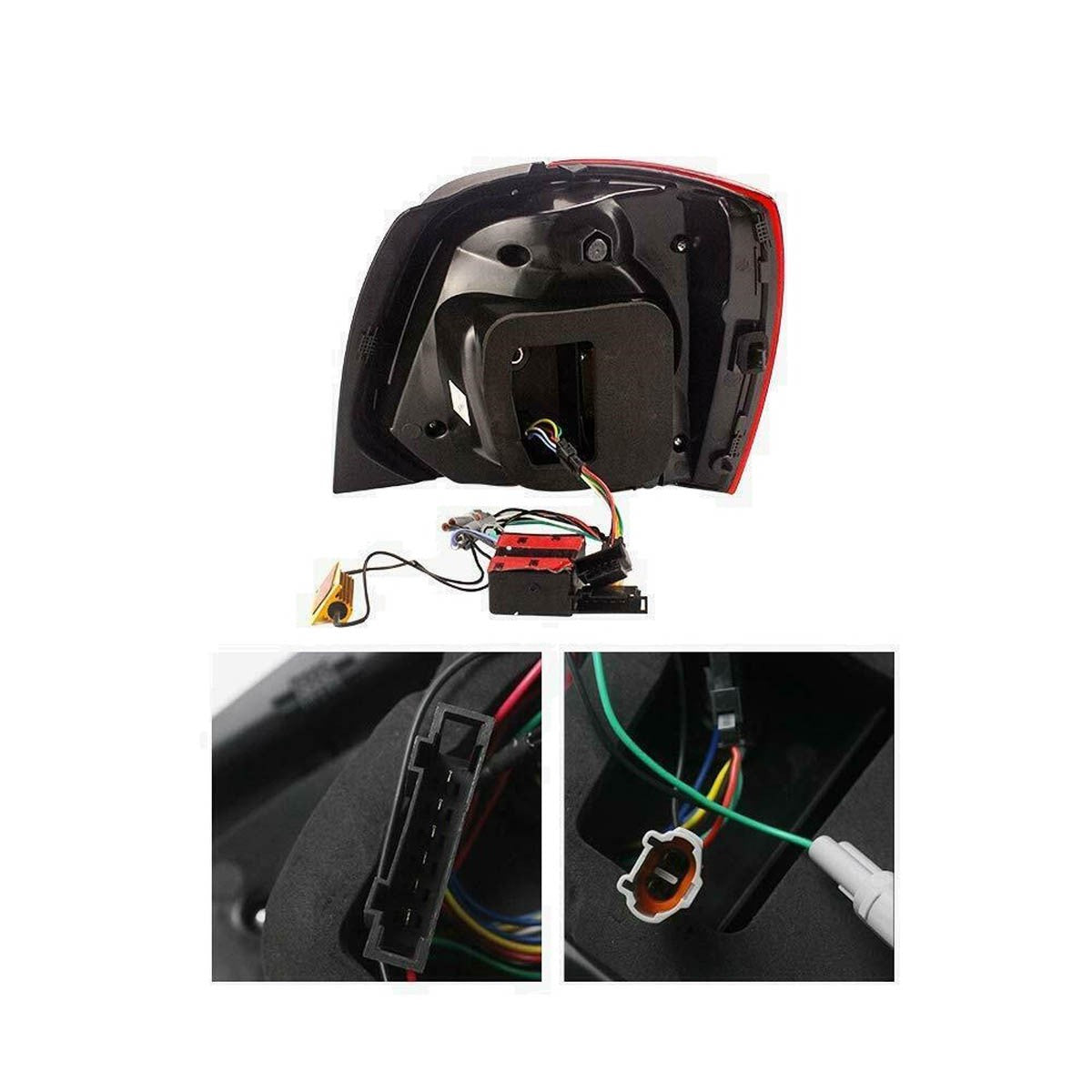 Voll-LED Dynamische Rücklichter Rot Klar passend für VW Polo 6R 2009-2014