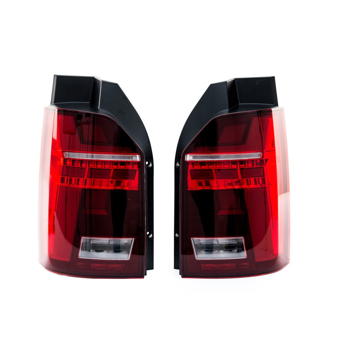 LED Rot/Klar Rücklichter mit Adapter passend für VW T6 2015-2019