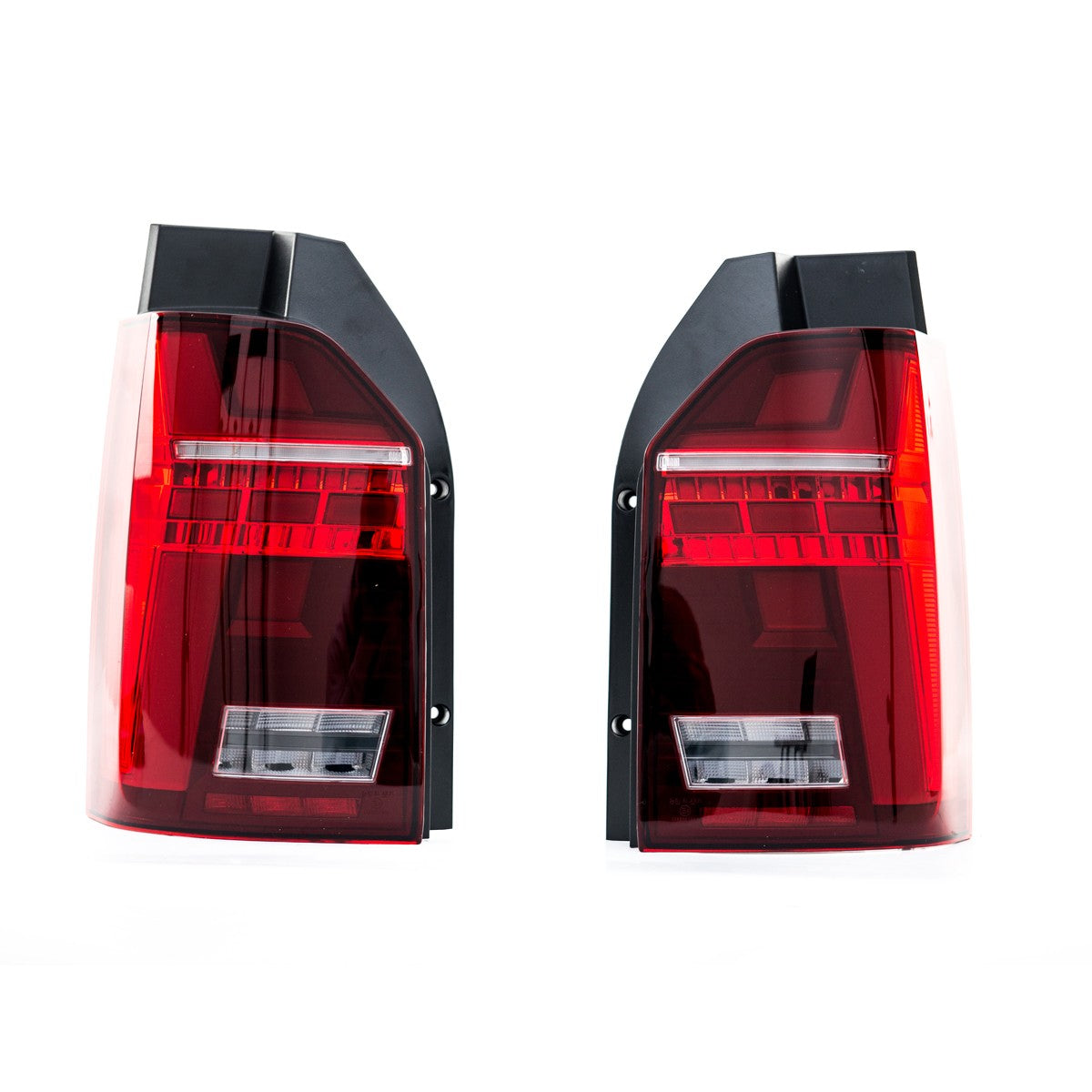 LED Rot/Klar Rücklichter mit Adapter passend für VW T6 2015-2019