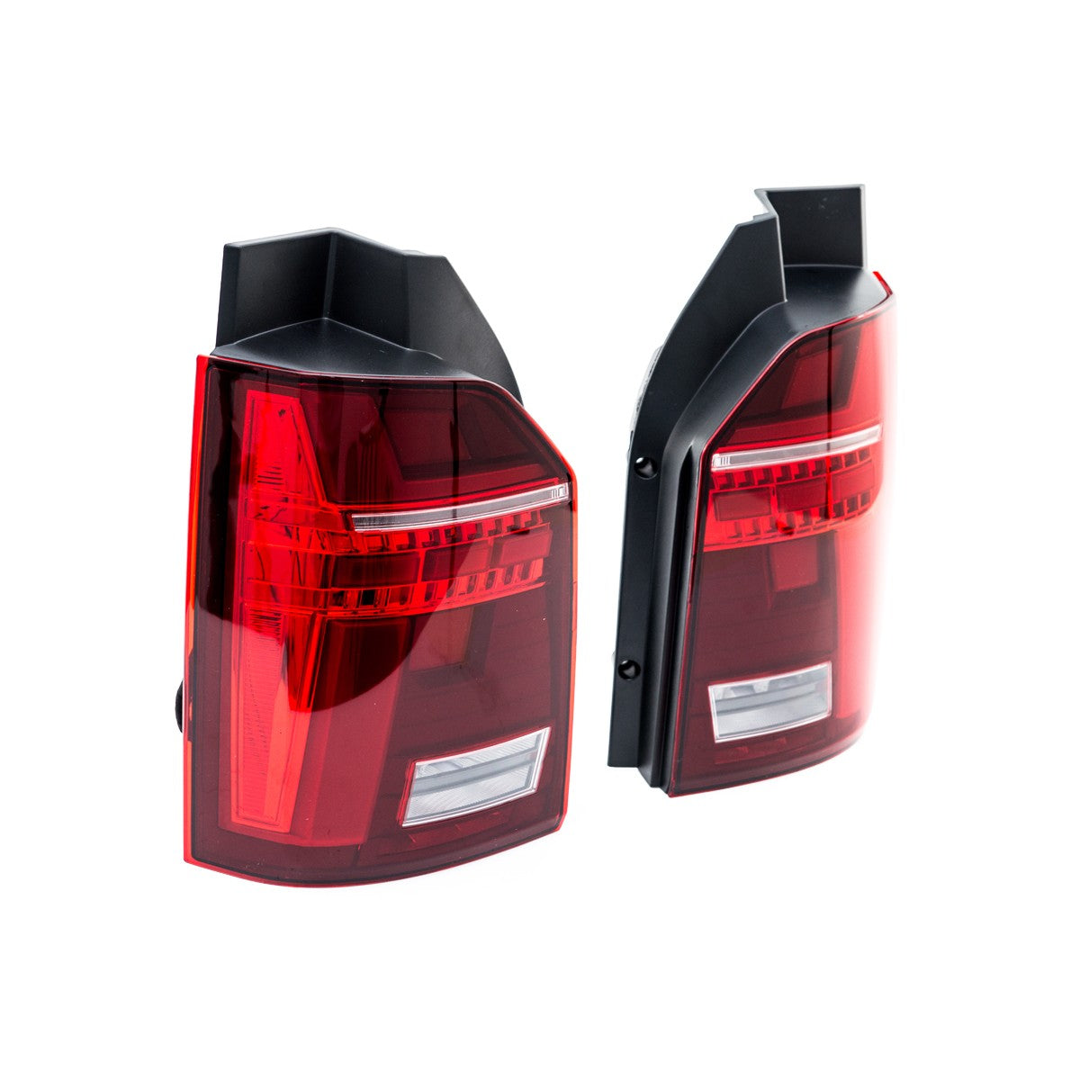 LED Rot/Klar Rücklichter mit Adapter passend für VW T6 2015-2019
