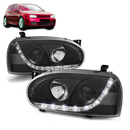LED Rücklichter Chrom passend für VW Golf 4 09.97-09.03