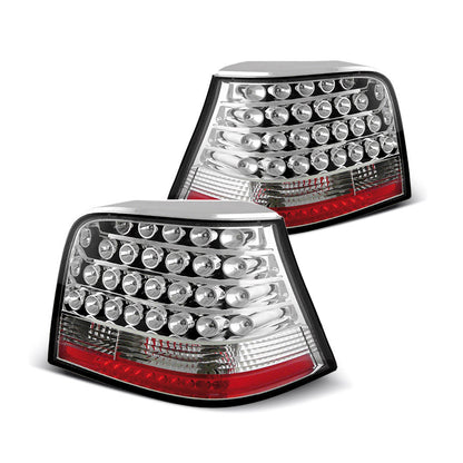 LED Rücklichter Chrom passend für VW Golf 4 09.97-09.03