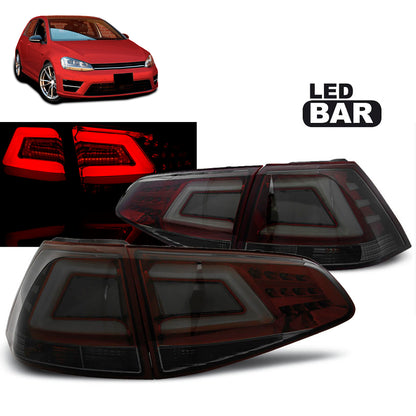LED BAR Rücklichter Rot Rauch passend für VW Golf 7 13-17