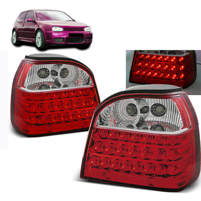 LED Rücklichter Rot Weiß passend für VW Golf 3 09.91-08.97