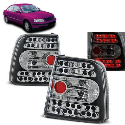 LED Rücklichter Schwarz passend für VW Passat B5 11.96-08.00 Limousine