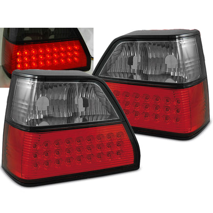 LED Rücklichter Rot Rauch passend für VW Golf 2 08.83-08.91
