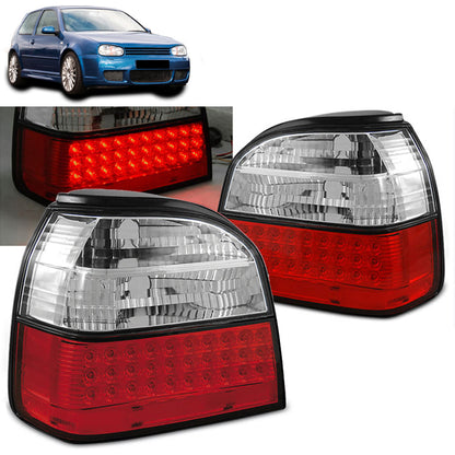 LED Rücklichter Rot Weiß passend für VW Golf 3 09.91-08.97
