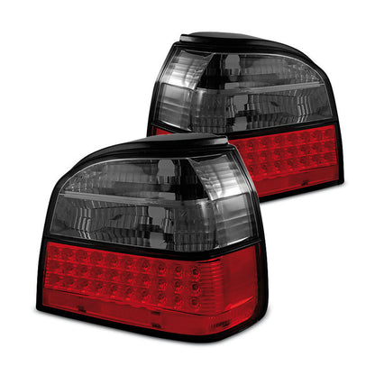 LED Rücklichter Rot Rauch passend für VW Golf 3 09.91-08.97