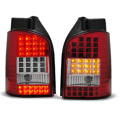 LED Rücklichter Rot Weiß passend für VW T5 04.03-09