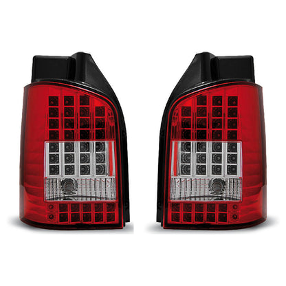 LED Rücklichter Rot Weiß passend für VW T5 04.03-09
