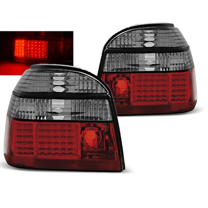 LED Rücklichter Rot Rauch passend für VW GOLF 3 09.91-08.97